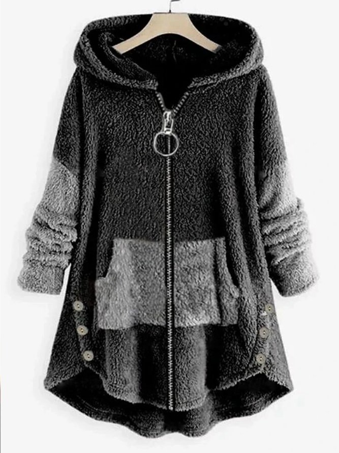          Casual Plain Outerwe...