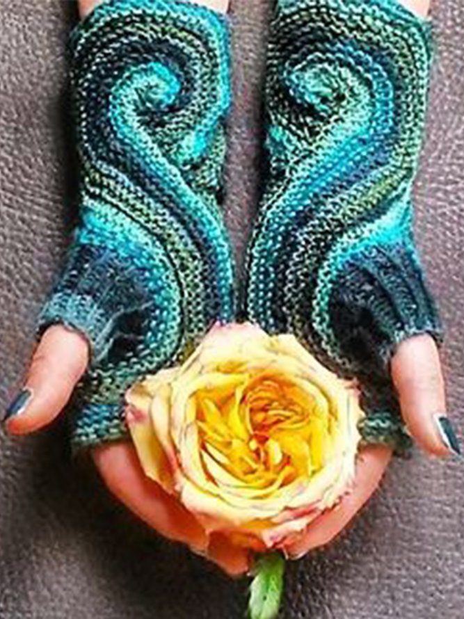 Fall Casual Warm Knitted Glov...