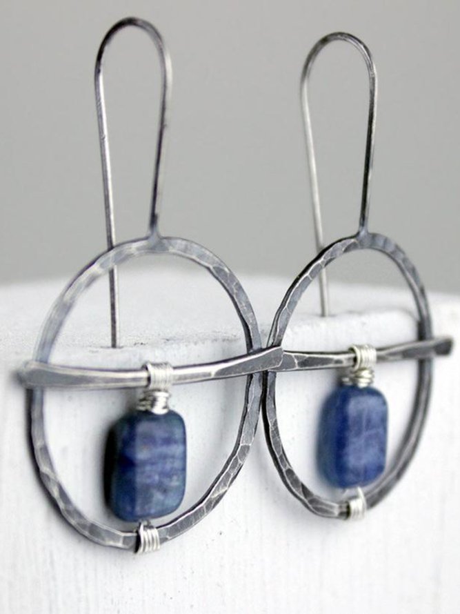 Casual Sweet Silver Vintage E...
