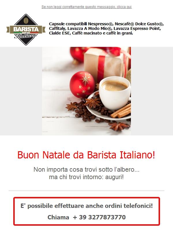 Auguri di Buon Natale da Barista Italiano!