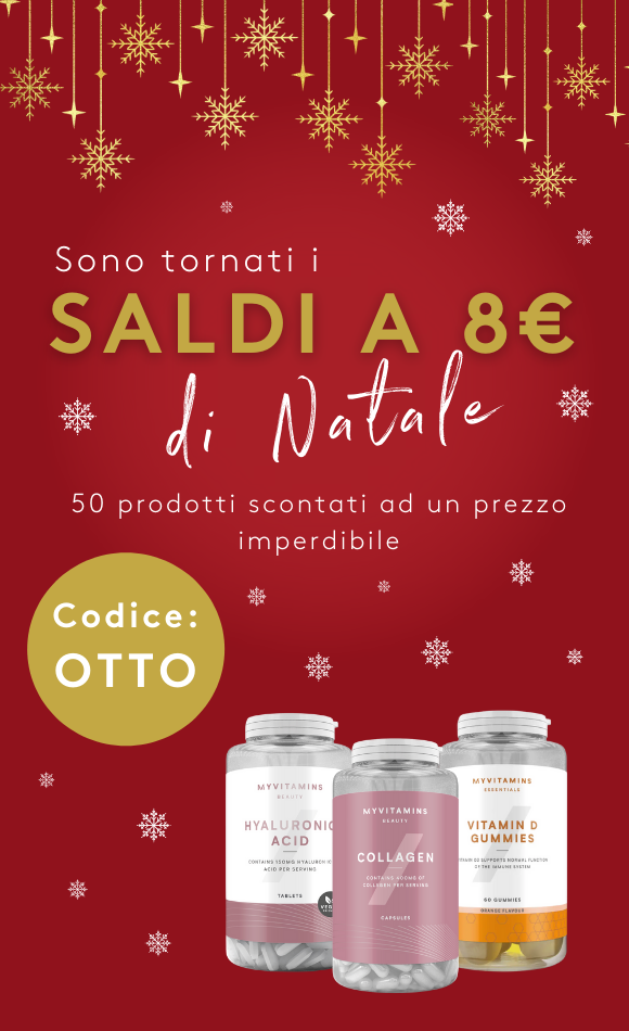 SALDI a 8€ su oltre 50 prodotti - Codice: OTTO | Myvitamins Italia
