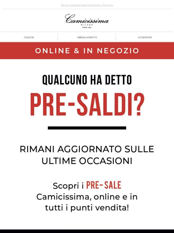 pre saldi online