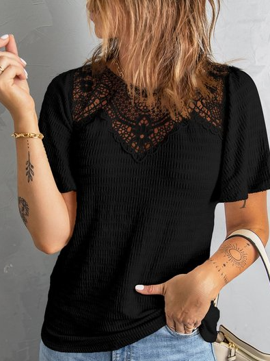 Cotton Blends Crew Neck Shirt...