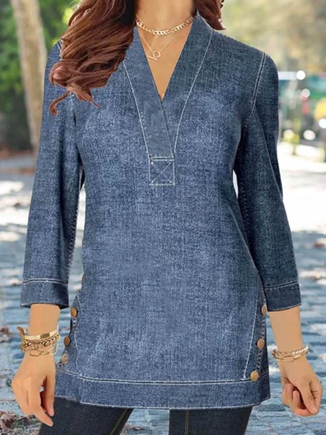 fabric top 7 / 4 sleeve Plus ...