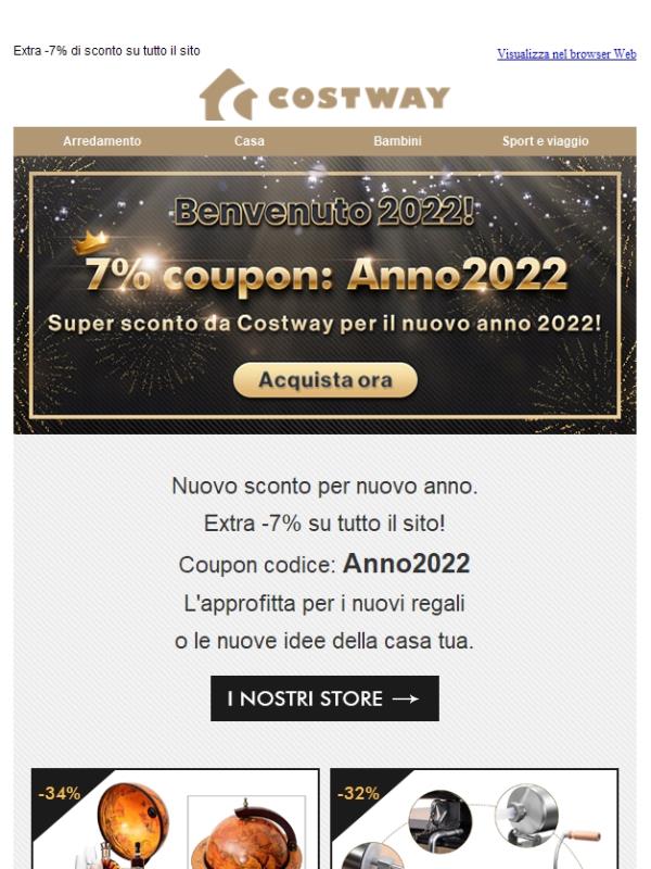 ❤️ Nuovi Sconti di Nuovo Anno 2022! Extra -7% immediato per te!⛺