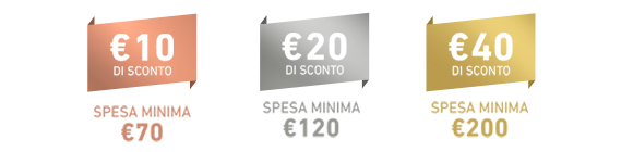 PIÙ SPENDI, PIÙ AUMENTA LO SCONTO