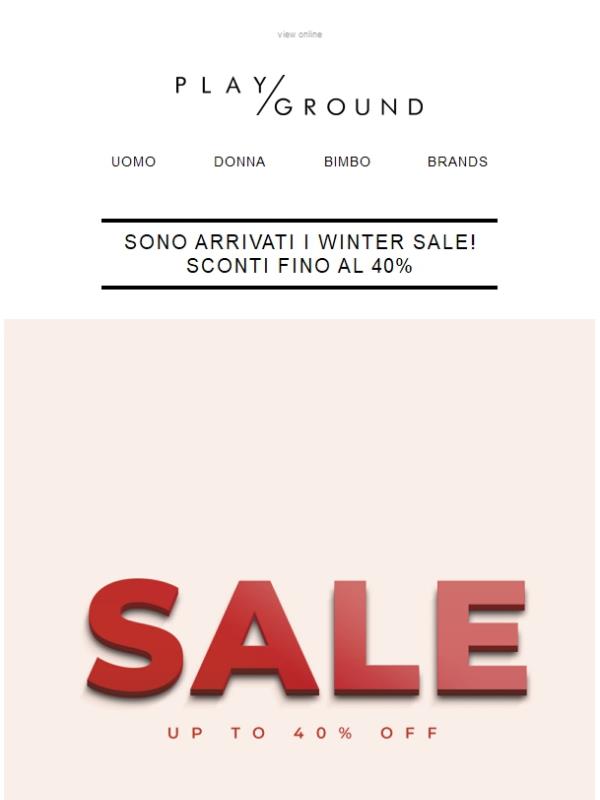 PLAYGROUND | Sono arrivati i Winter Sale! Sconti fino al 40%