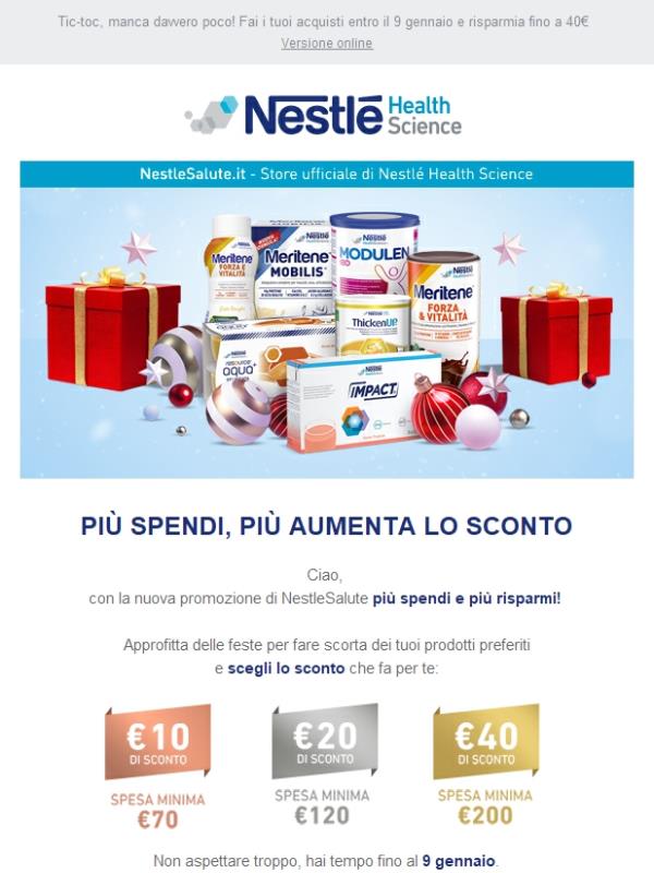 Restano pochi giorni alla fine della promozione!