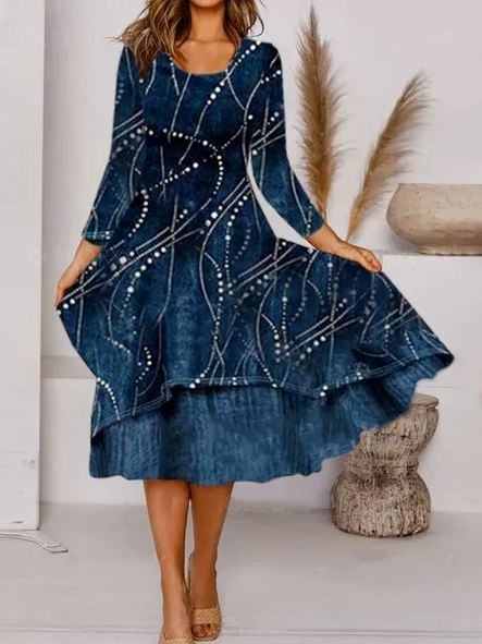 Dots Geometric Elegant  Dress...