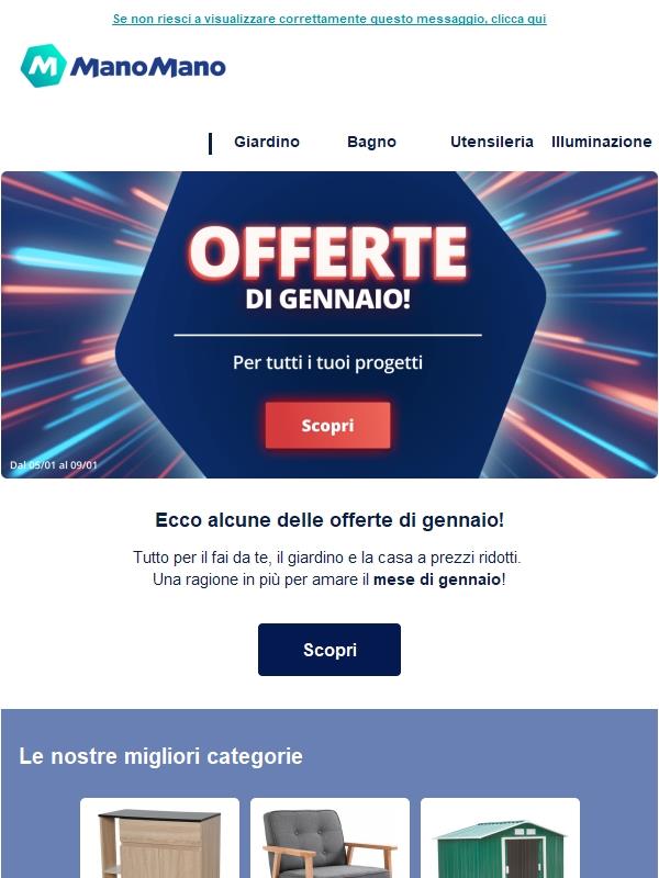 Offerte di gennaio