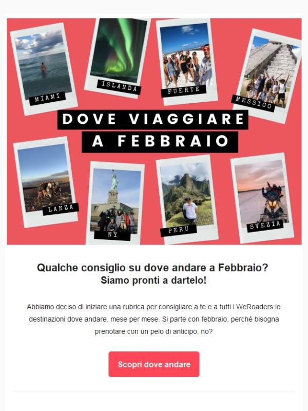 6+ destinazioni dove viaggiare a febbraio
