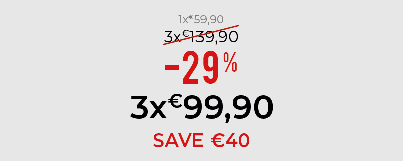 3x99,90€