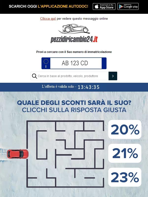 😎🔍 Troverà la via giusta verso il Suo sconto❓