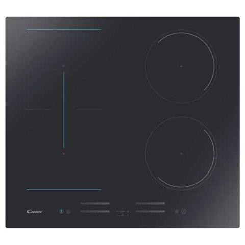 CANDY Piano Cottura CMC644TP a Induzione 4 Zone Cottura da 59 cm Colore Nero