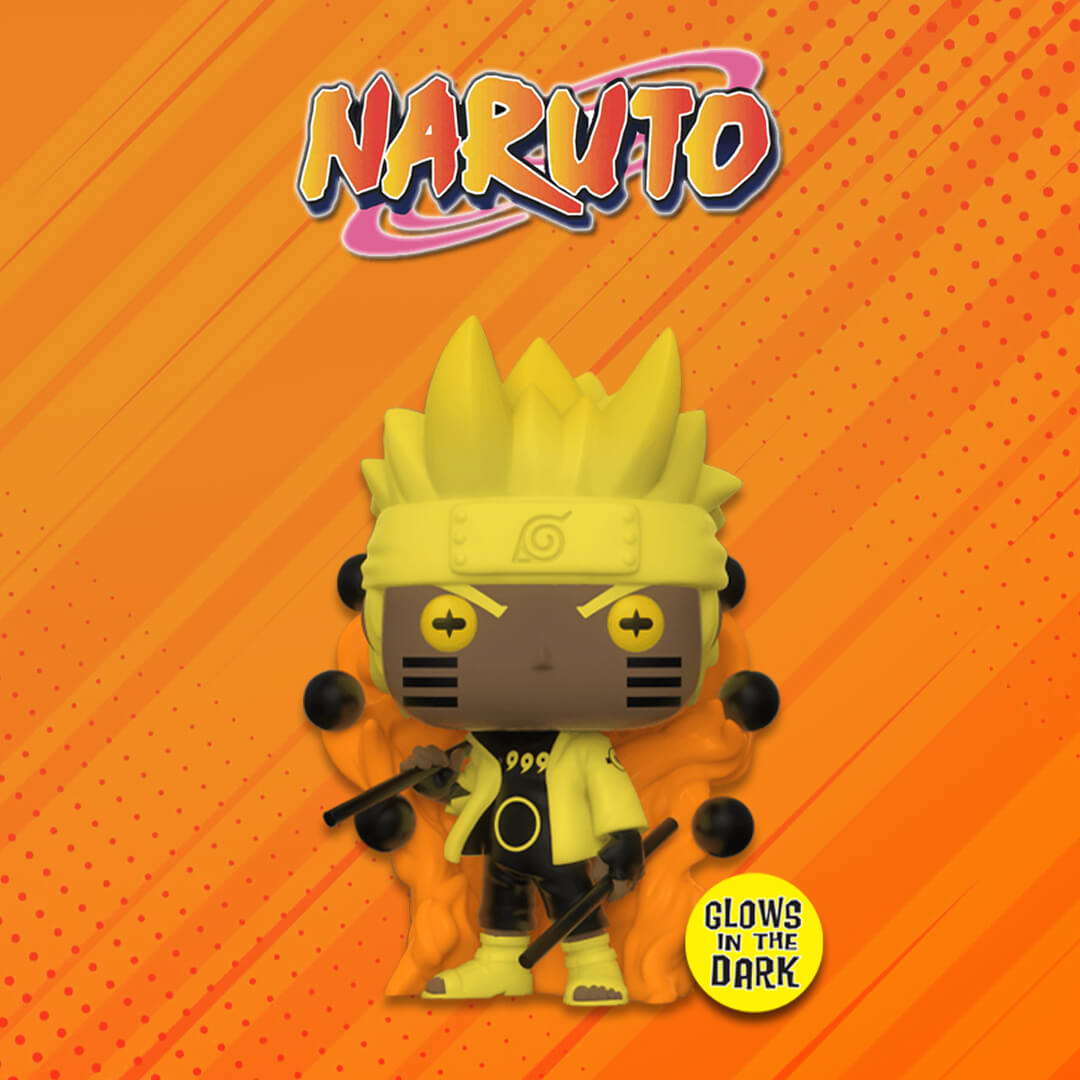 NUOVO: Naruto 6 Path Sage GITD EXC Funko Pop! Vinyl