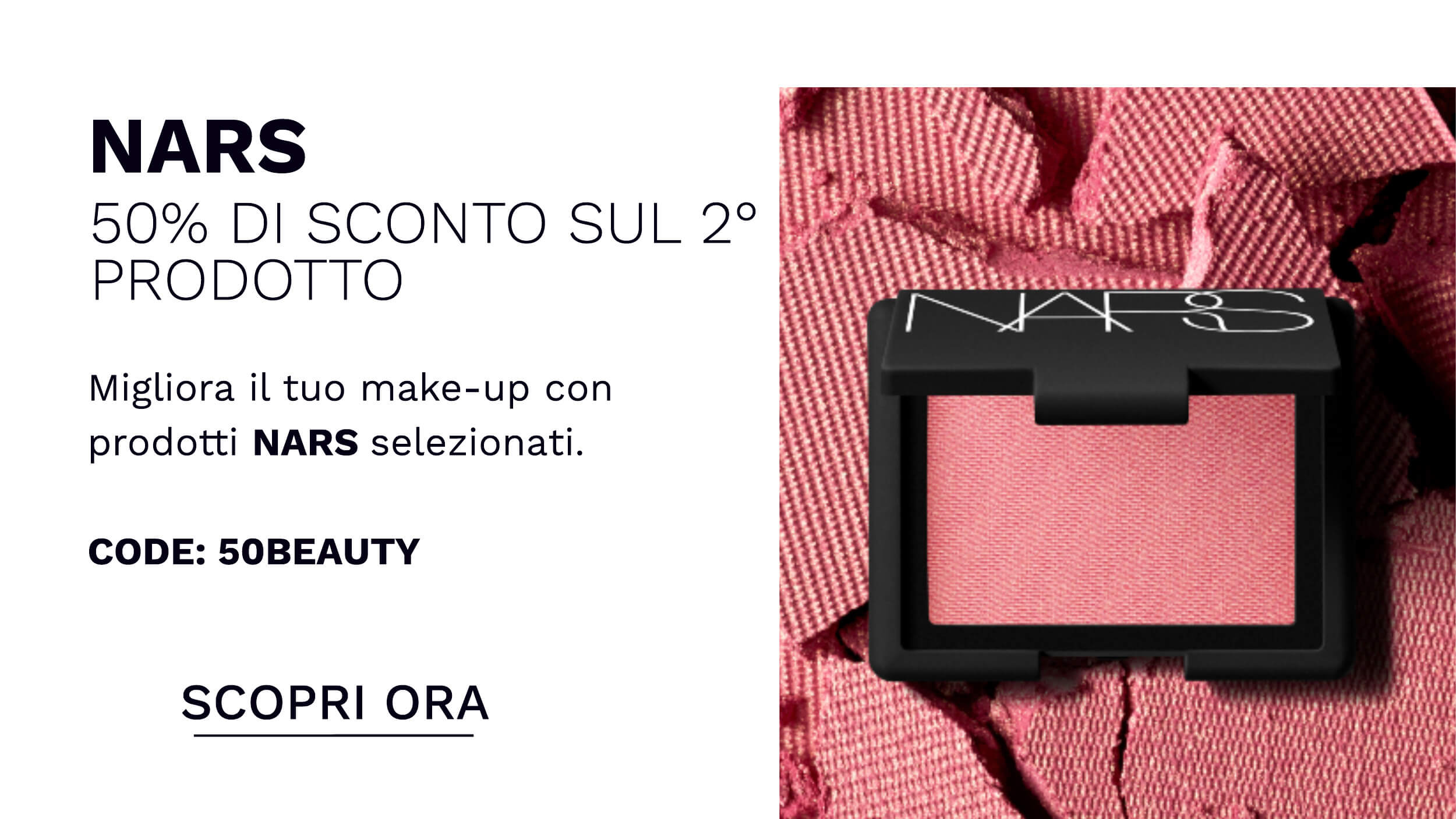 50% di sconto sul 2o prodotto