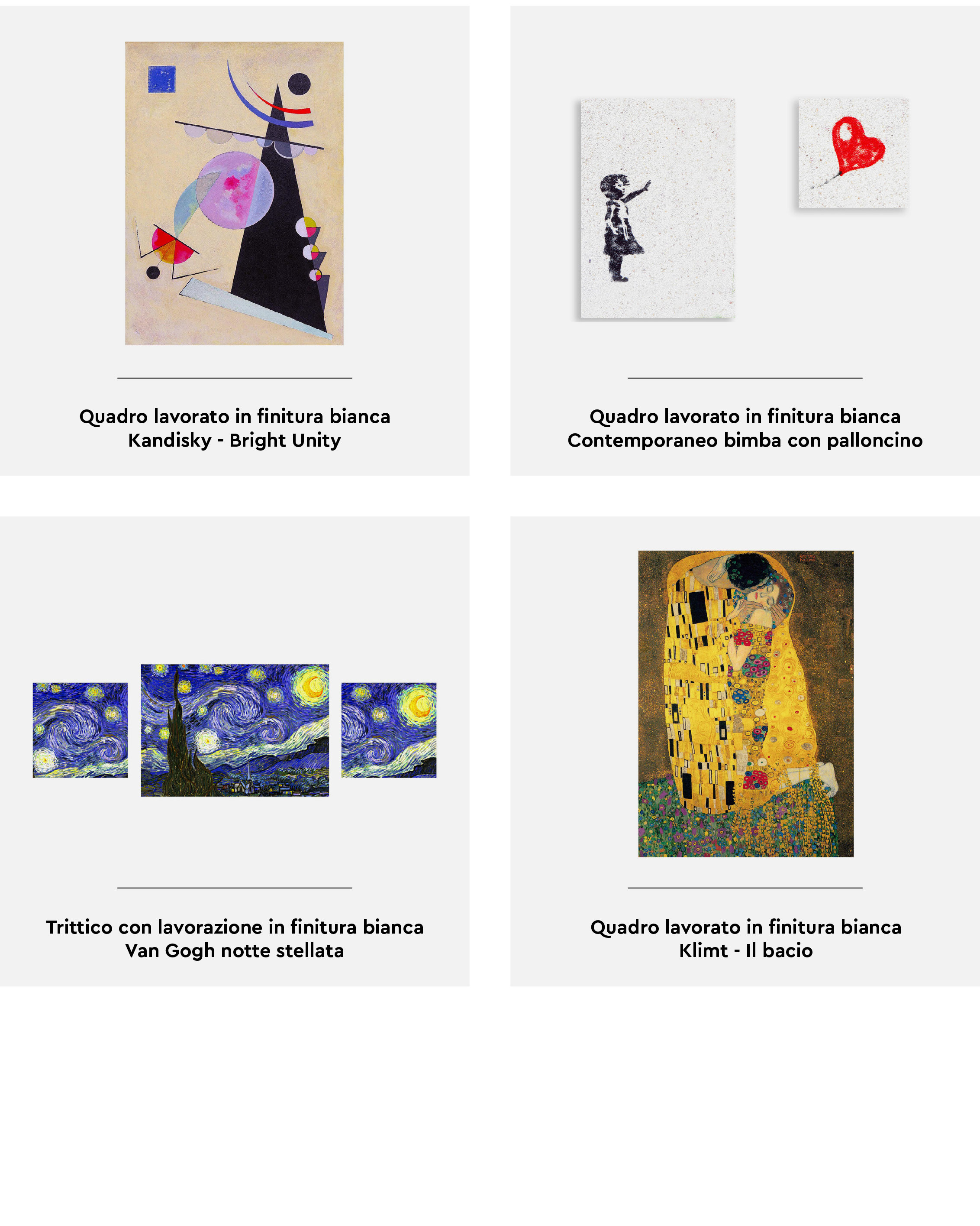 Florence Glass riproduzione di opere d'arte in foglia d'oro su vetro