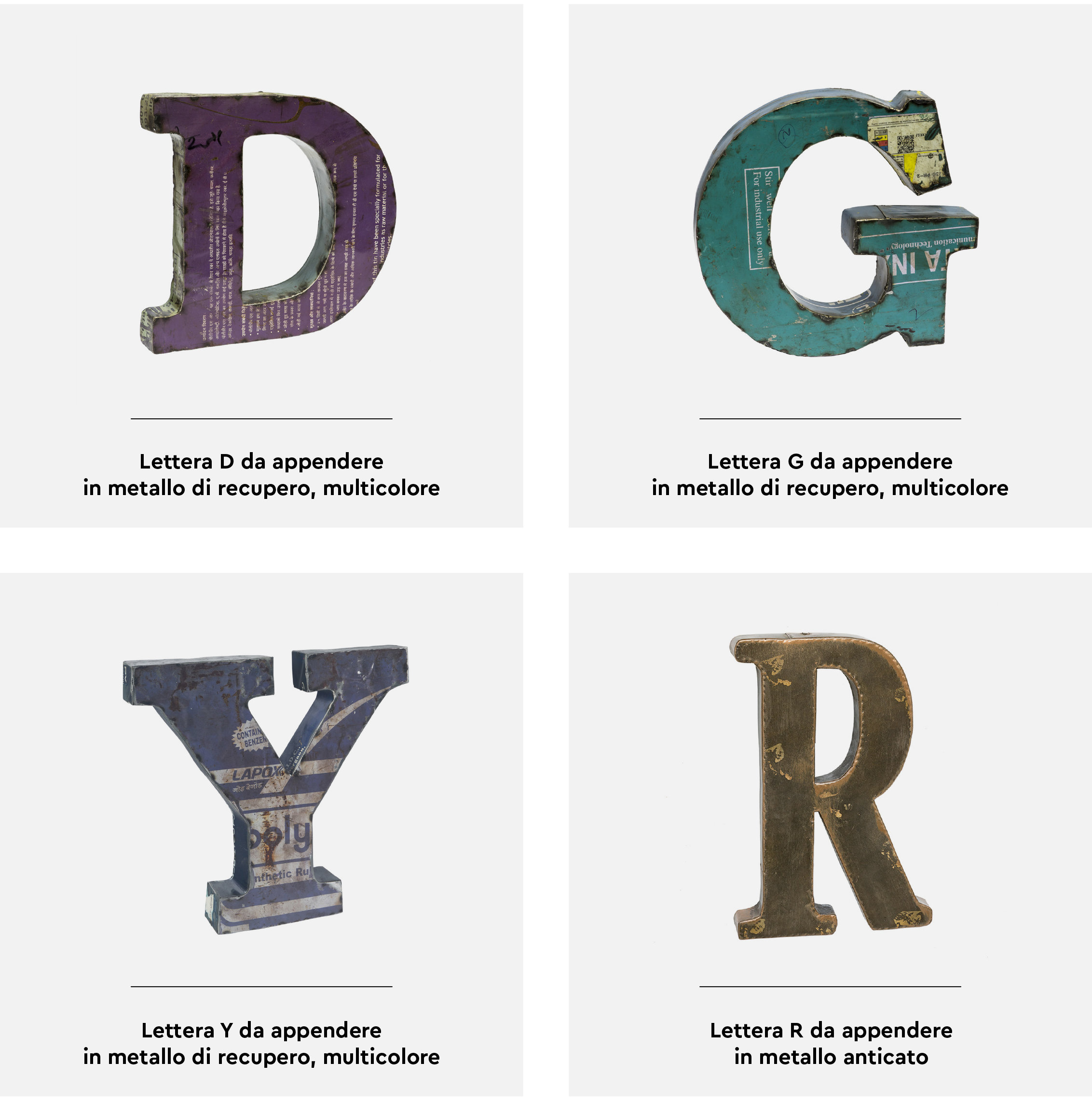 Lettering soprammobili