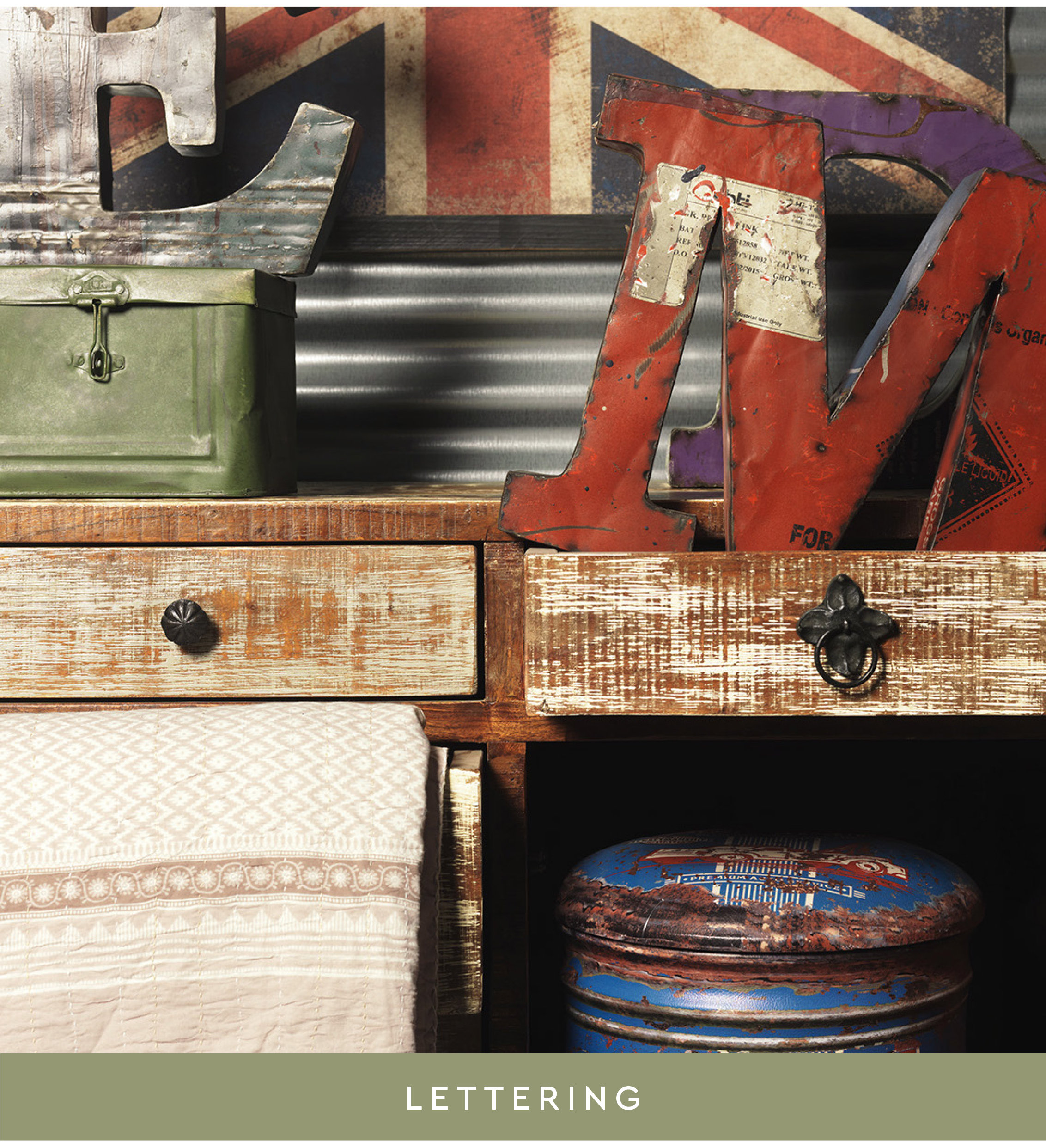 Lettering soprammobili