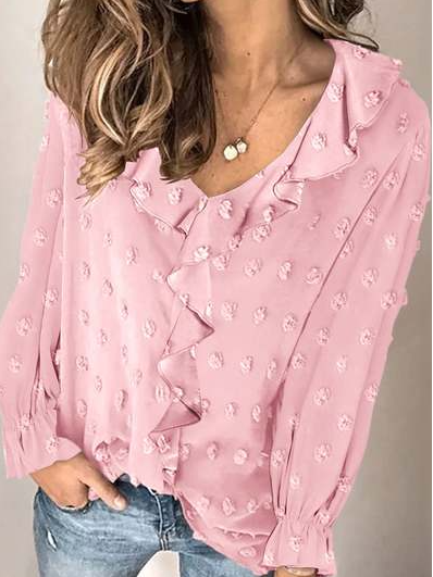 Neck Casual Guipure Shirts & ...