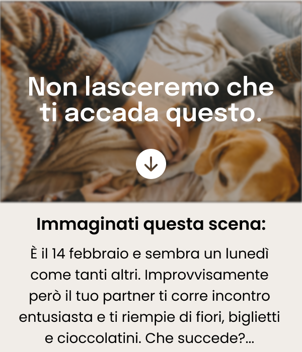 Non lasceremo che ti accada questo.