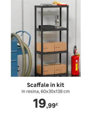 Scaffale in kit