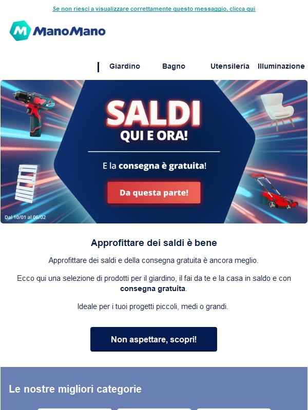 [Saldi] Consegna gratuita, di nuovo!