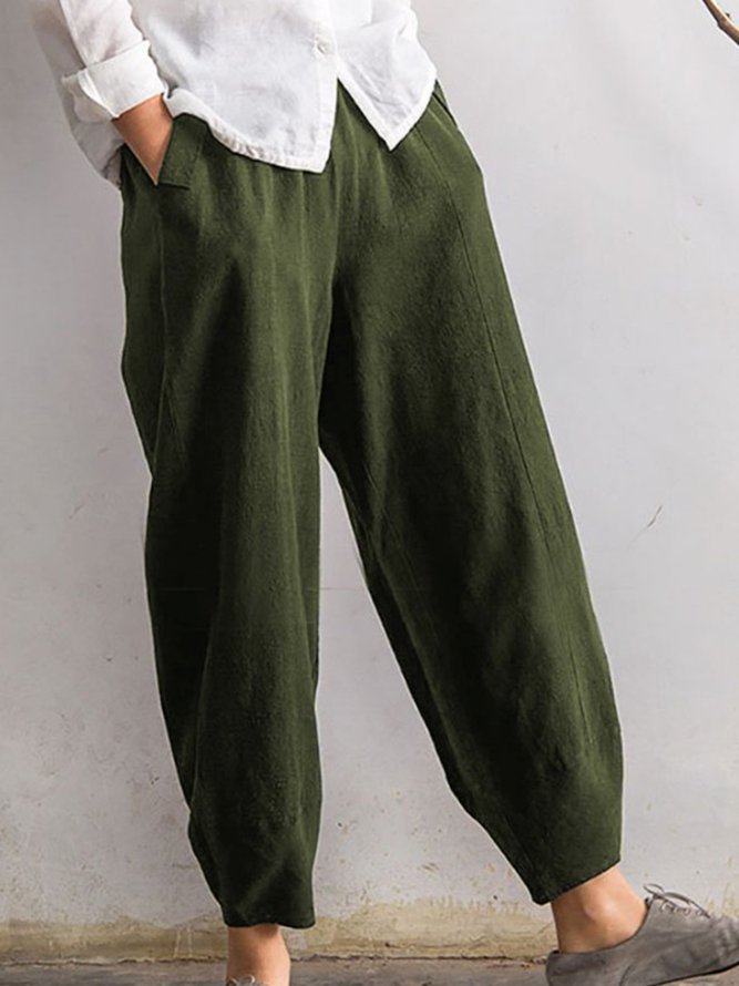 Solid Pockets Elastic Band Pa...