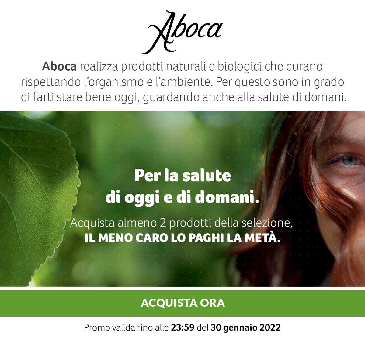 Aboca. Il prodotto meno caro lo paghi la metà
