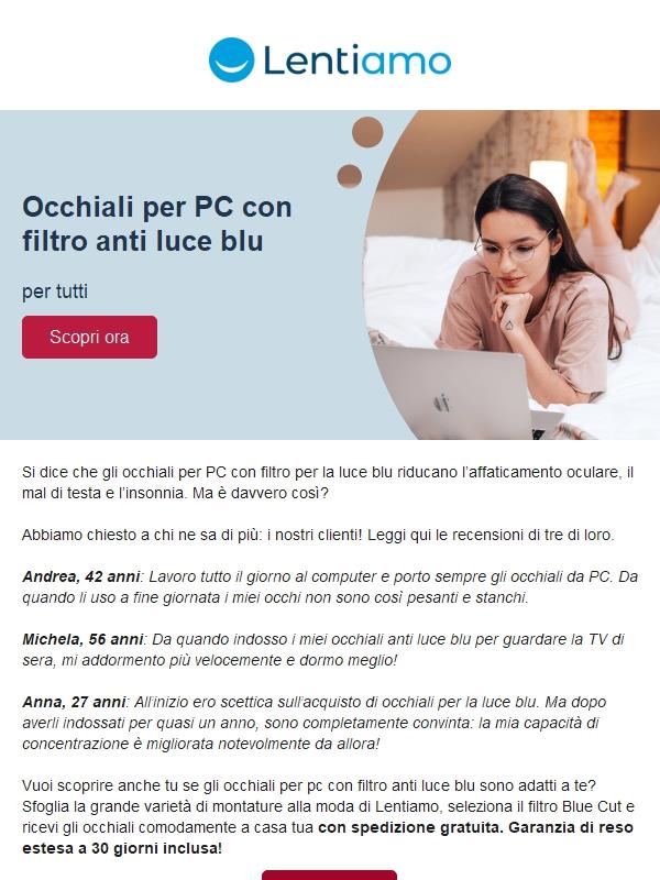 Lentiamo: Occhiali per PC anti luce blu: testati da voi! | Jekoo