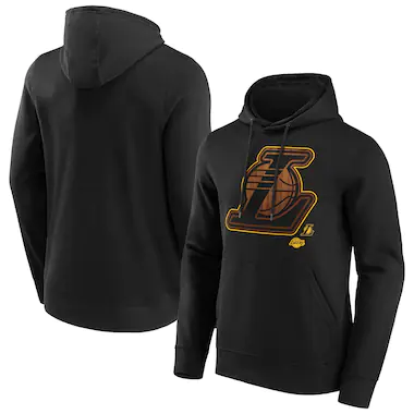 Felpa con cappuccio con logo in legno duro dei Los Angeles Lakers Fanatics - Uomo