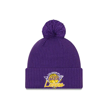 Los Angeles Lakers New Era ufficiale Tip Off Bobble Knit