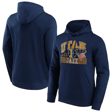 Felpa con cappuccio grafica Vintage Vibe con marchio Utah Jazz Fanatics - Uomo