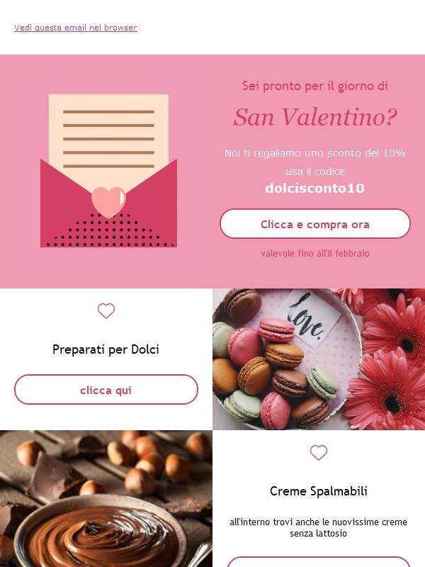 Sei pronto per San Valentino? prendi il tuo sconto ora