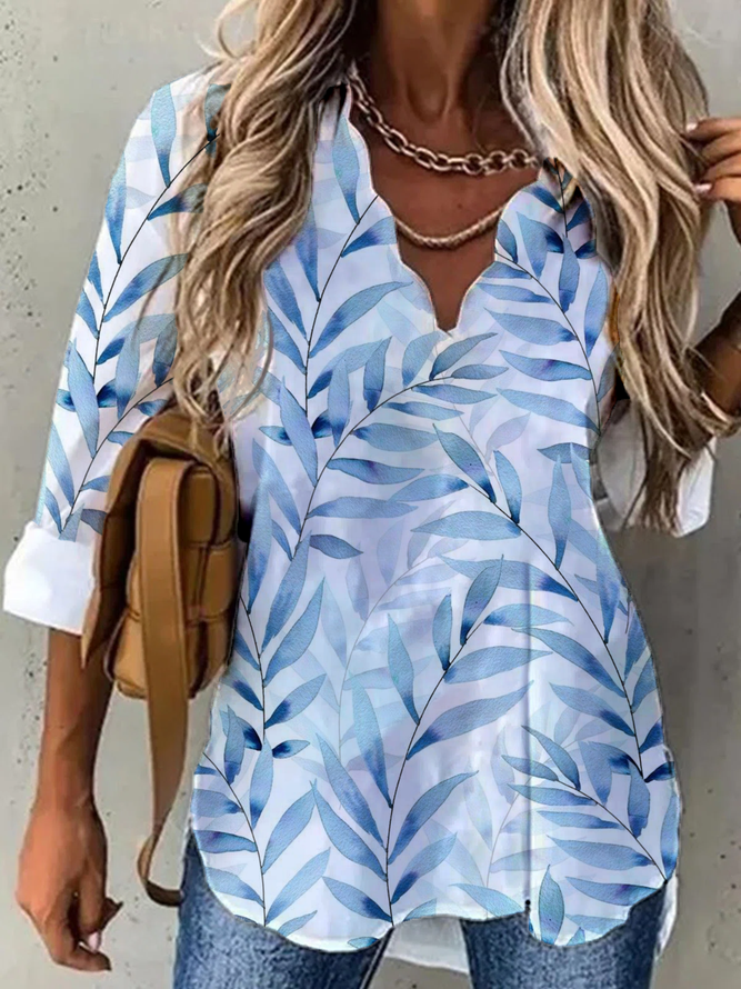 Neck Casual Printed Shirts & ...