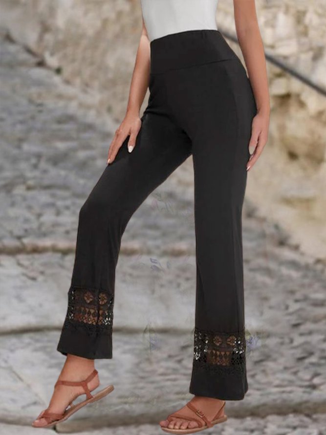 Elegant Solid Casual Loosen P...