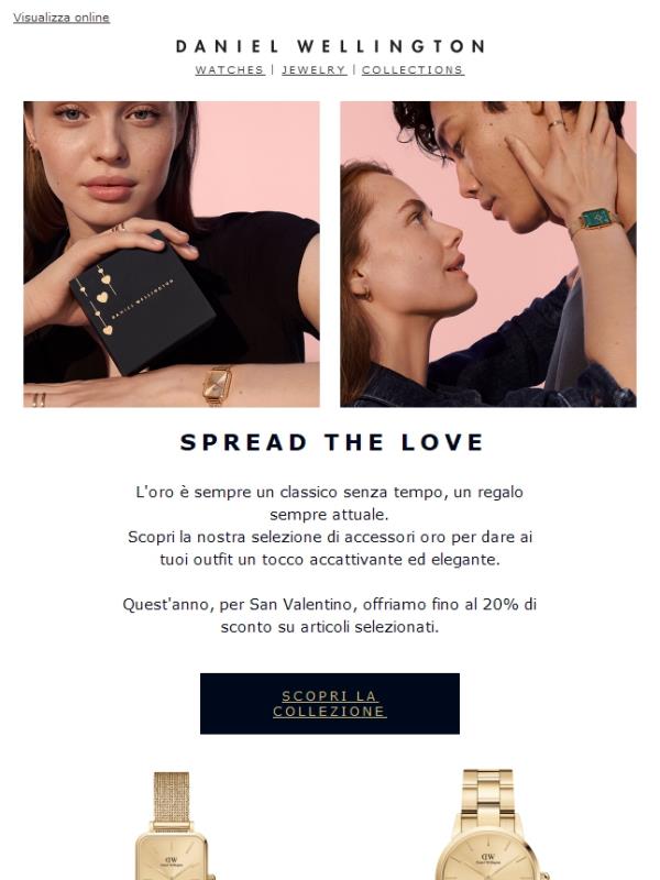 Daniel Wellington: Dillo con un regalo ❤️ Fino al 20% di sconto su articoli  selezionati | Jekoo
