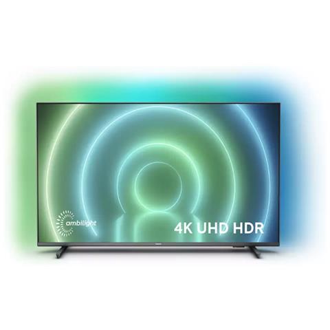PHILIPS TV LED Ultra HD 4K 65'' 65PUS7906/12 Android TV Ambilight Grigio