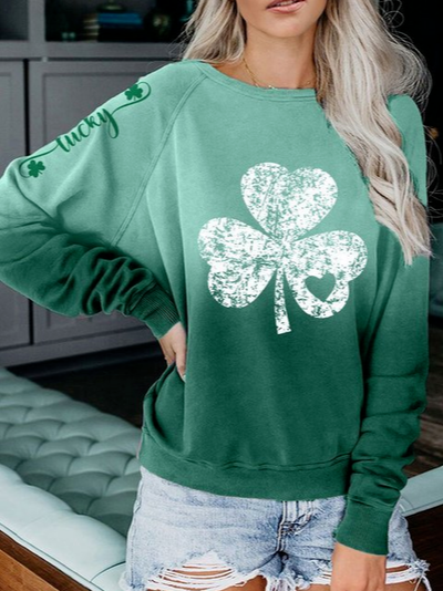 Loosen Cotton Blends Sweatshi...
