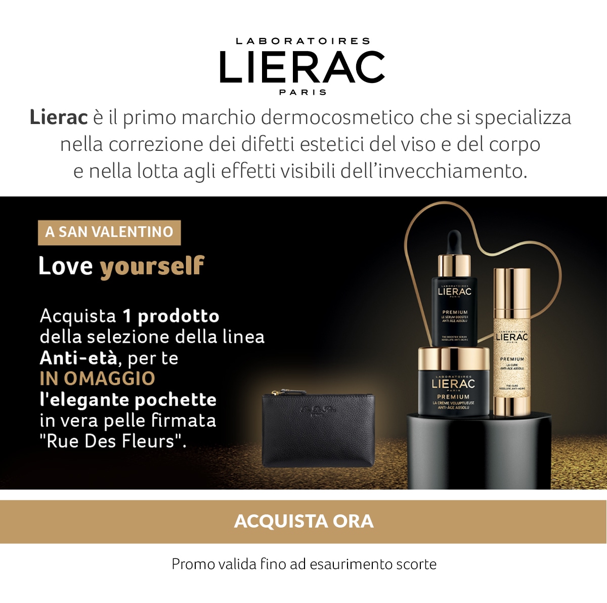 Lierac. In OMAGGIO la pochette "Rue Des Fleurs"