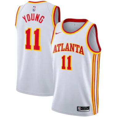 Atlanta Hawks Nike Association Edition Swingman Jersey - White - Trae Young - Mens