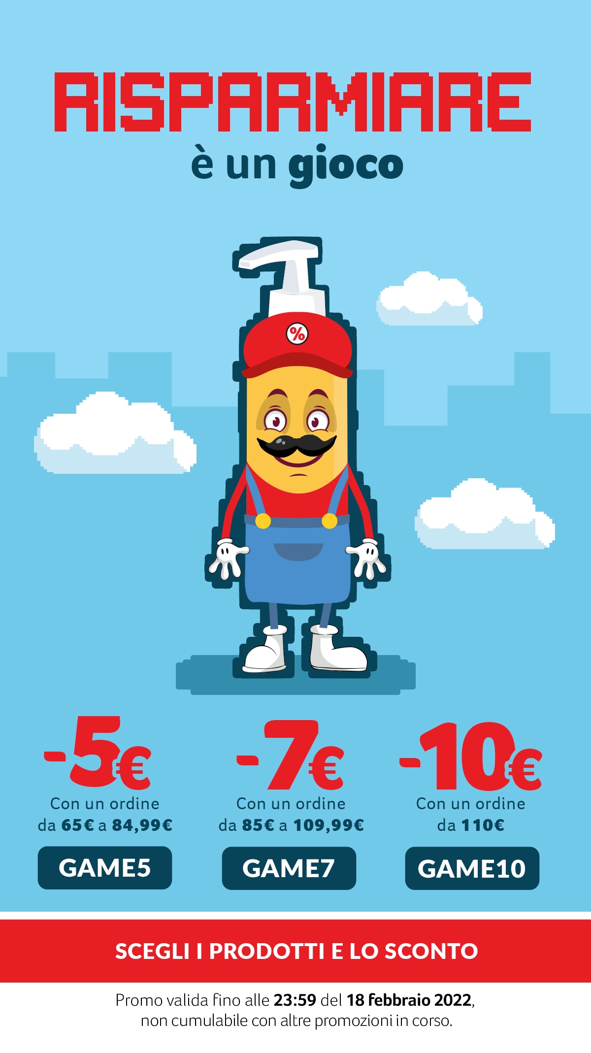 Scegli i prodotti e lo Sconto