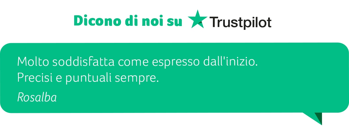 Dicono di noi su Trustpilot