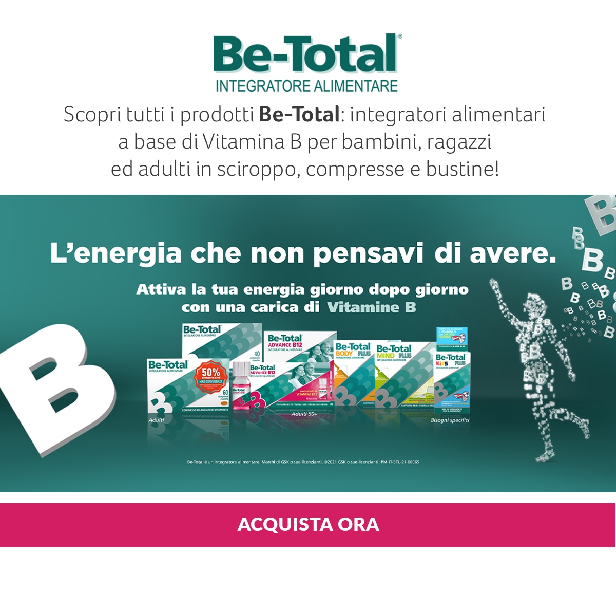 Be-Total. Integratori per tutta la famiglia