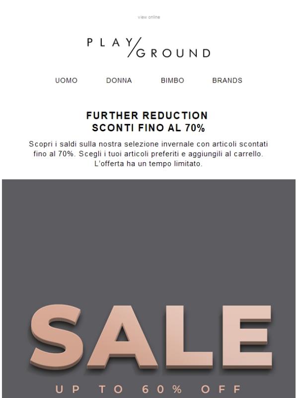 PLAYGROUND  | DISCOUNTS UP TO 70%