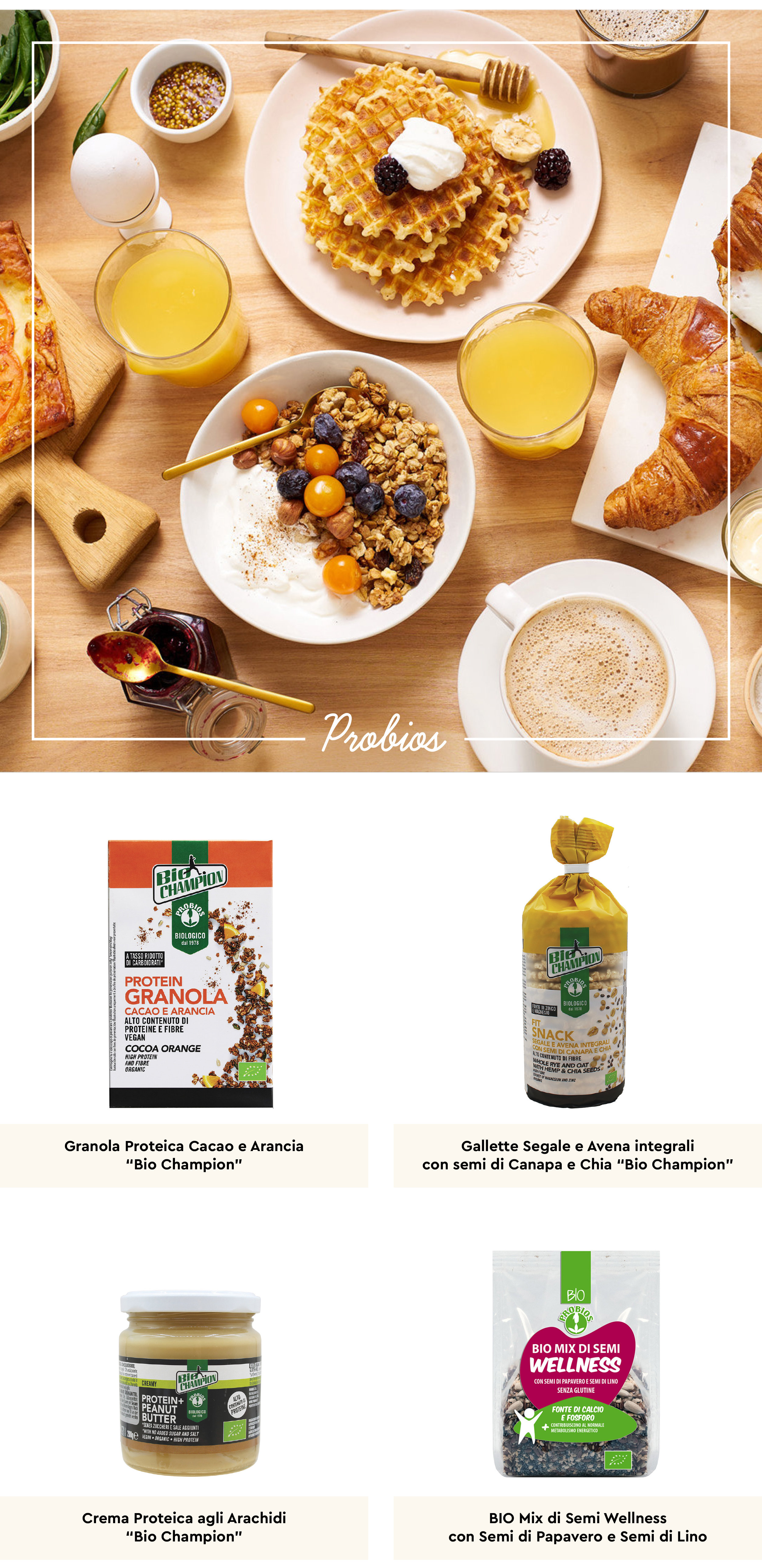 Probios: barrette energetiche, cereali e semi tostati