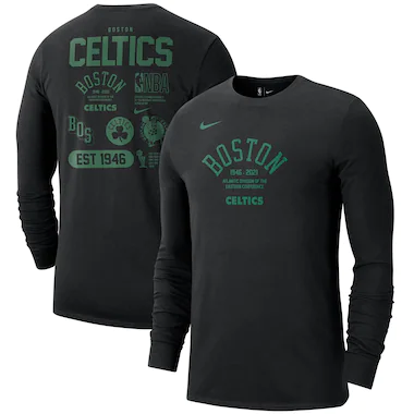 Boston Celtics Nike Practice T-shirt a maniche lunghe - Uomo