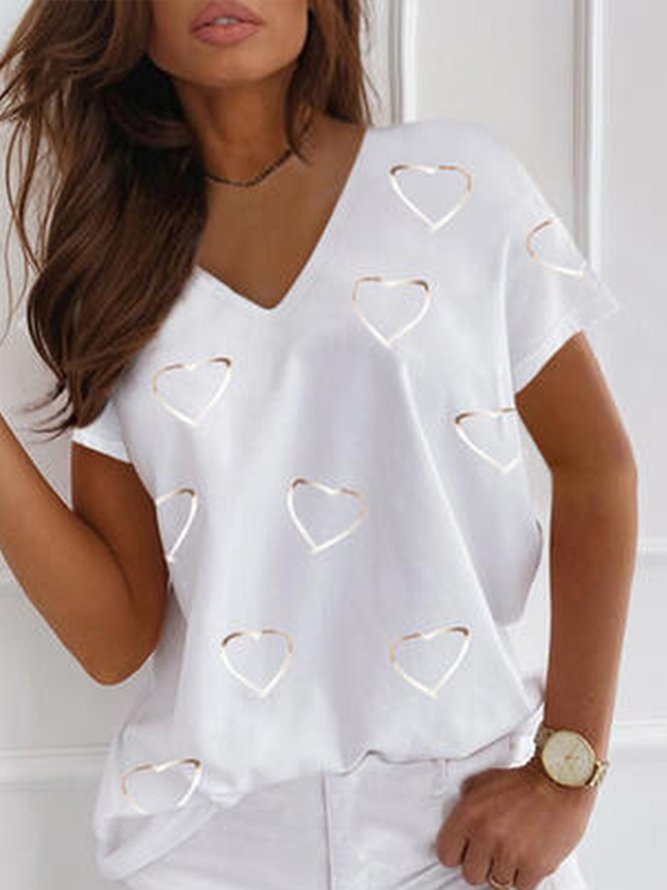 Casual Color Block Shirts & T...