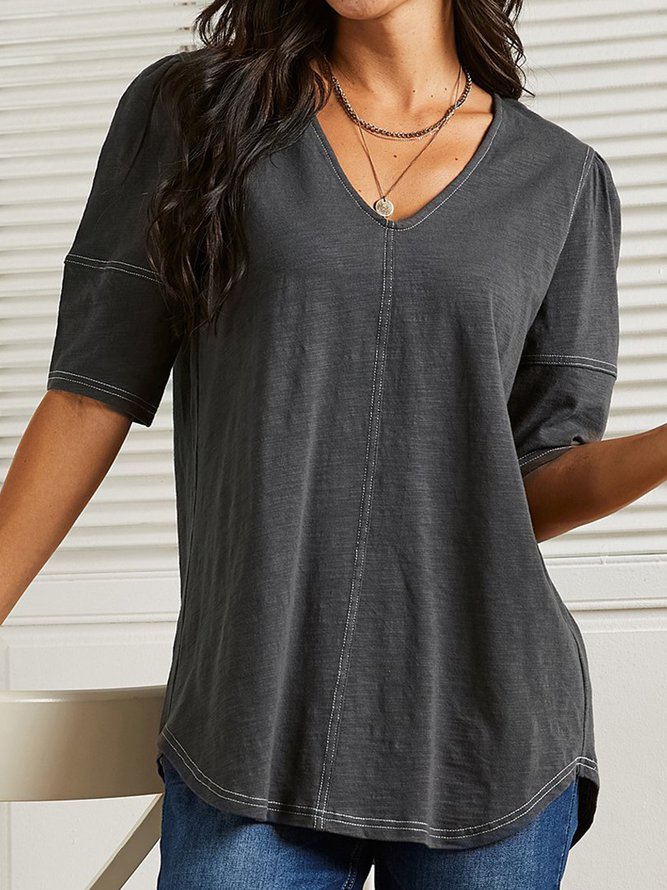      Solid Casual Shirts & To...