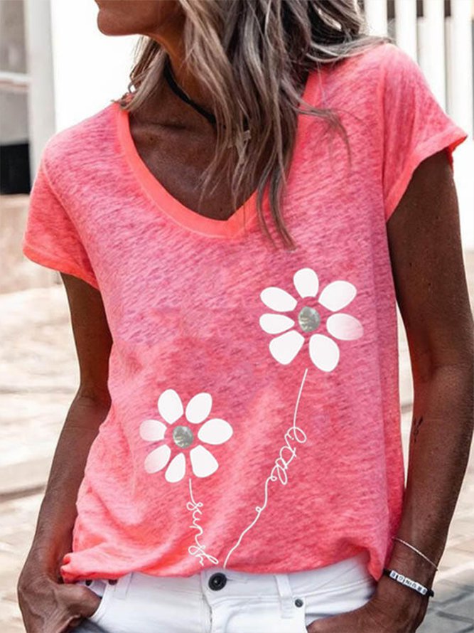 Women's Cotton Floral Print T...